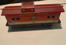 Vintage Marx Southern Pacific Caboose 1235 Tin Litho O Gauge Train Car