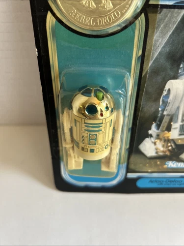 Vintage Star Wars Power Of The Force R2-D2 Coin Unpunched Kenner 1984 92 Back - Picture 21 of 24