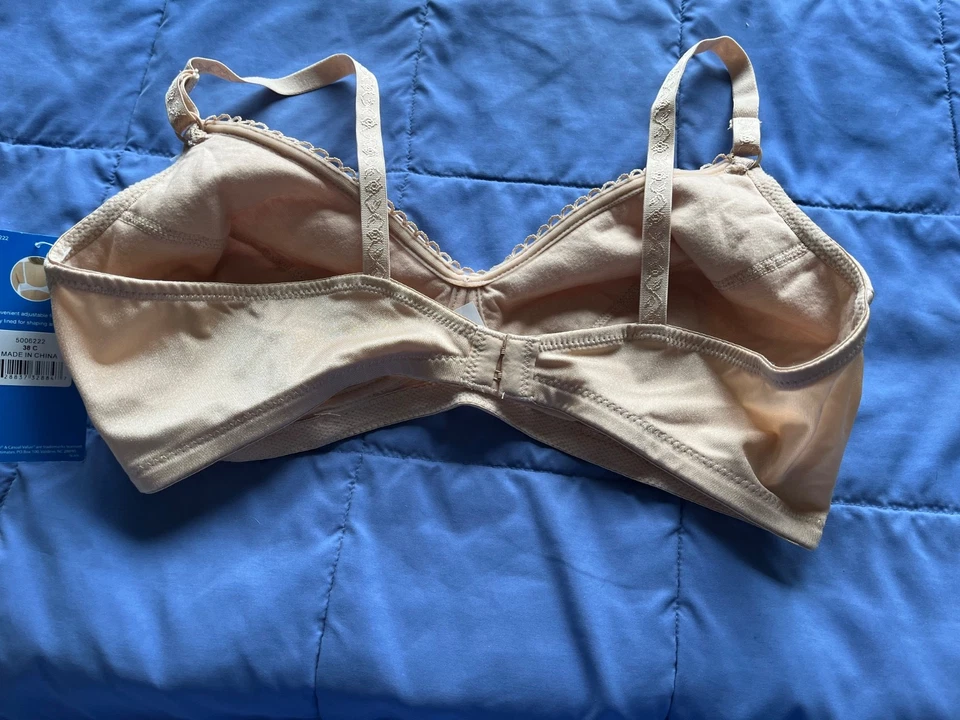 Bestform 38C Beige #5006222 Floral Jacquard Wireless Soft Cup Bra NWT - Image 2 of 4