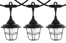 AutoDrive 120 Volts 10 Count Warm White LED Retro Metal Outdoor RV String Light