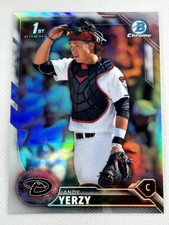 2016 1st Bowman Draft Chrome Refractor BDC-87 Andy Yerzy Arizona Diamondbacks