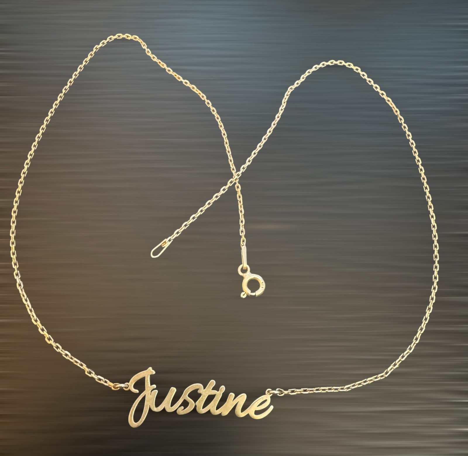 Personalized 925 Sterling Silver Script NAME Plat… - image 1