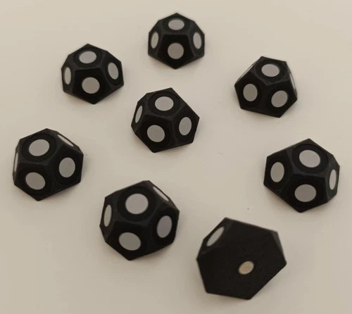8 PCS 6mm 3D scanning markers MAGNETIC [ dodecahedron ]