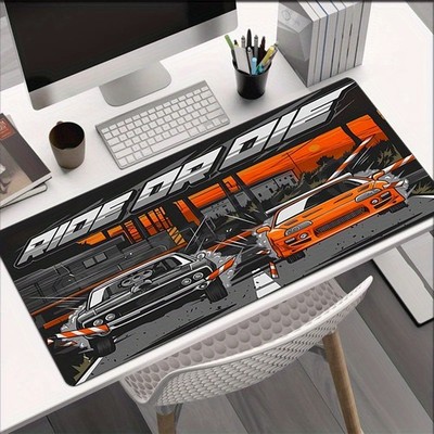 40*90cmLarge Gaming Mouse Pad with Non-Slip Rubber Base - Extra Wide Desk Mat, R
