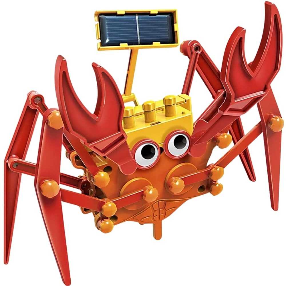 4M Green Science Hybrid Crabot - Solar Power Crawling Crab Kit - for Kids ages 5