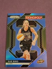 2024 Monopoly WNBA Insert Sue Bird #19 Boardwalk Blue Prizm #15/15