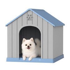 Dog House Outdoor Indoor, Weatherproof Dog House with Elevated Floor and Air ...