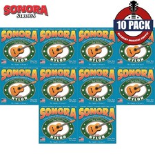 10-PACK Sonora SP120 High Tension Clear Nylon Classical Acoustic Guitar Strings