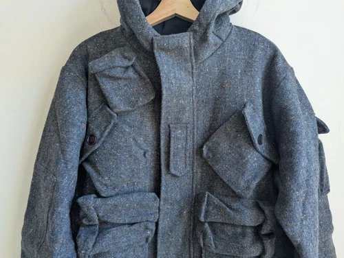 18 EAST Iscaire Molloy Tweed Parka Coat - NEW - M image 11