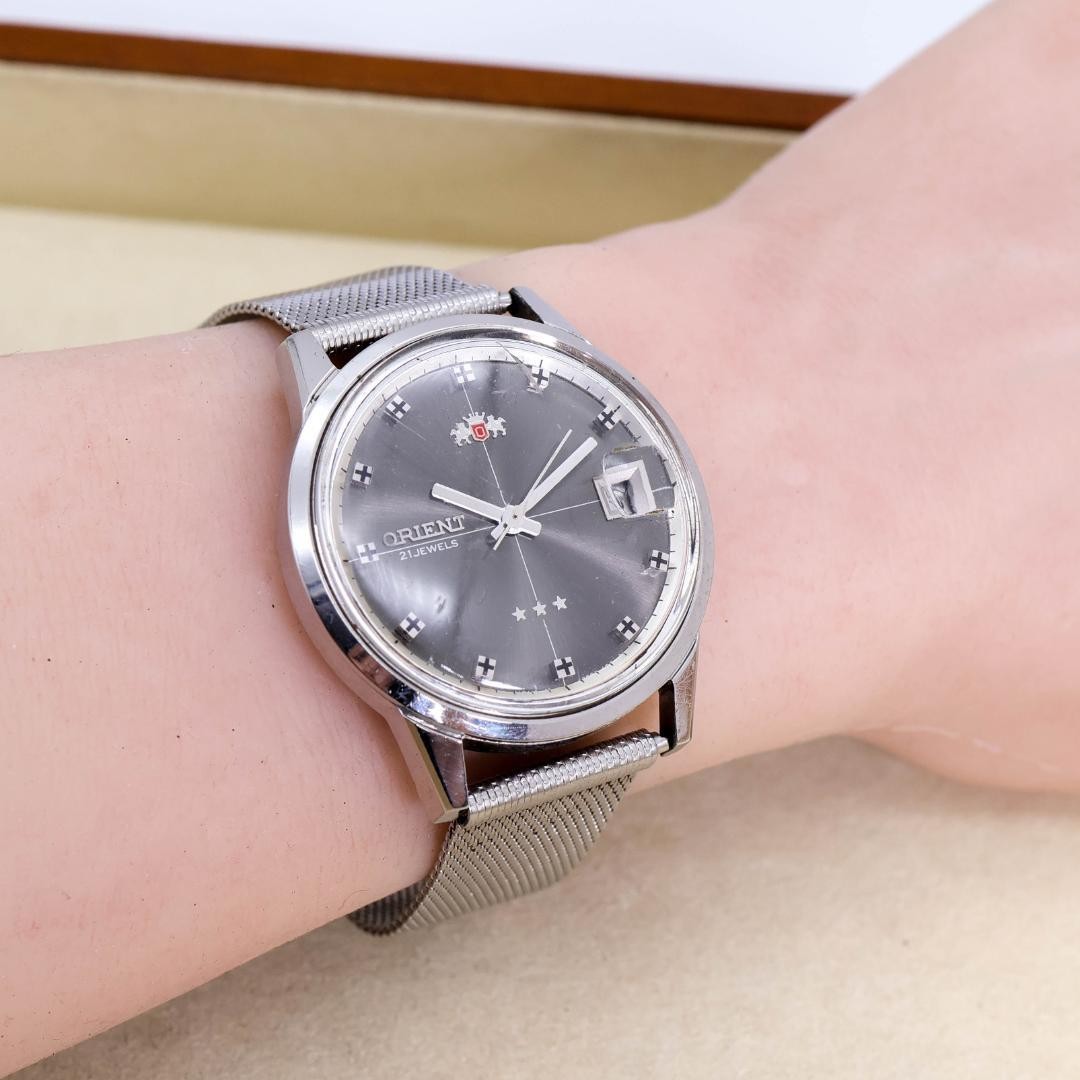 Operating ORIENT wristwatch automatic 21 jewels m… - image 2