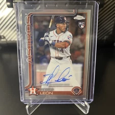 2025 Topps Chrome Rookie Auto Pedro Leon Pedro León #RA-PL Auto RC