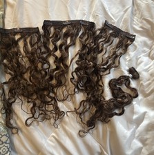 Bebonia Light Brown Curly Clip-In Hair Extensions, 16  - never worn. Fast Ship