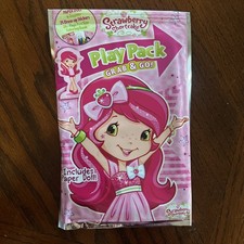 Strawberry Shortcake Play Pack Grab Go Coloring Book Paper Doll Crayons Stickers