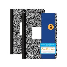 Ruled Notebooks For , 100 Sheets, Primary Writing, 2 Pack, Black
