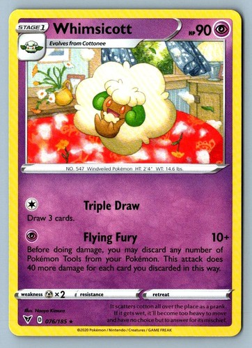 Whimsicott 76/185 Vivid Voltage Pokemon NM