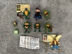 Vintage Playmates Teenage Mutant Ninja Turtles TMNT Lot 9 Figures Comics Watch