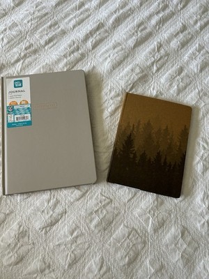 Set Of 2 Journals Notebook Brand New Never Used Forest Trees Design