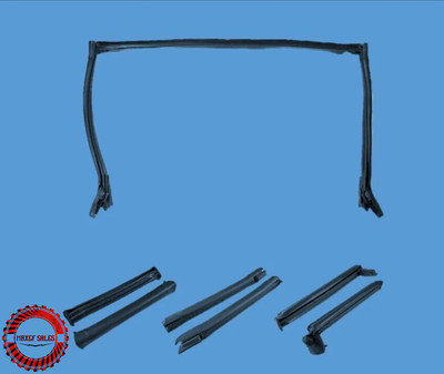 1994-2004 Mustang & Cobra Convertible Top Complete Rubber Weatherstrip Seals Kit