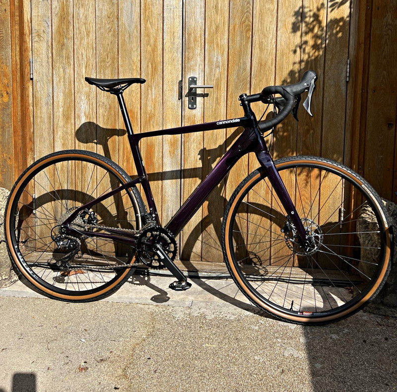 Cannondale Topstone Gravel Bike Purple M 700C Drop Bar Hydraulic Disc