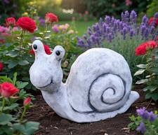 Steinfigur Schnecken Schnecke Dekofigur Gartenfigur Gartendeko frostfest