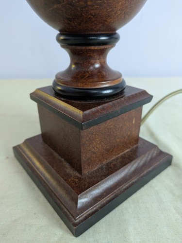 Vintage Wooden Lamp Table Urn Vase Antique Style John Lewis Classic 30cm - Picture 6 of 11
