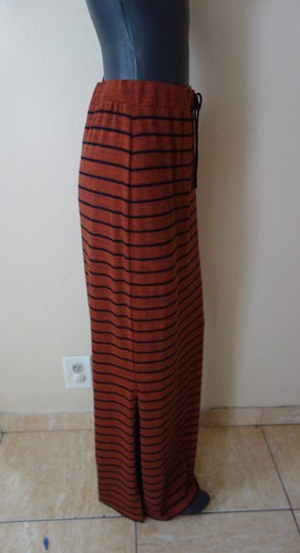 Maxi gonna lunga liberty SAINT GRACE arancione/nero a righe taglia M nuova con etichetta - Foto 2 di 4
