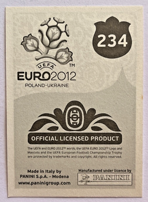 2012 UEFA EURO Poland-Ukraine Panini Sticker #234 JEROME BOATENG