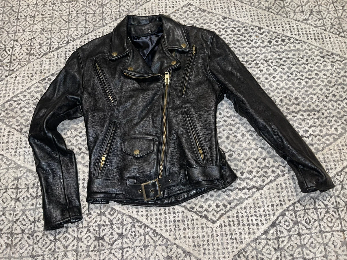 Awesome Heavy Duty Women s Leather Motorcycle Jacket size Small