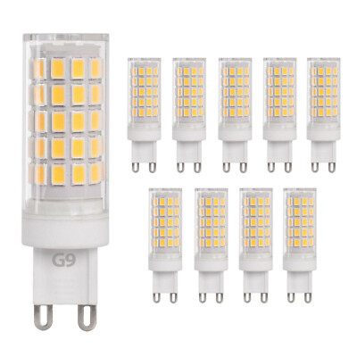 10er Pack LED Leuchtmittel G9 Lampe 750lm Lampen Stiftsockel Birne Kerze Spot