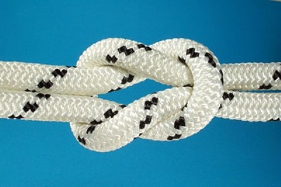 14mm Schot Festmacher Tauwerk  Seile Seil Fall 20m weiss-schwarz Polyesterseil