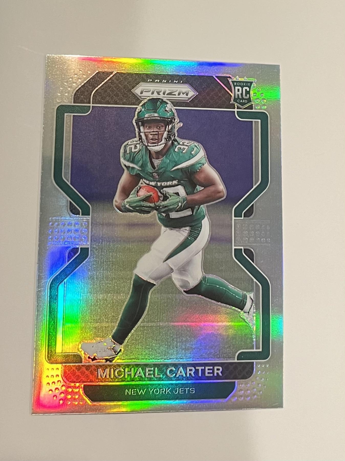 2021 Panini Prizm #365 Michael Carter Silver Jets