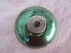 Vintage 3" MERCURY GLASS ROUND BALL Christmas ORNAMENT GREEN Mica Stencil Shiny — photo 7