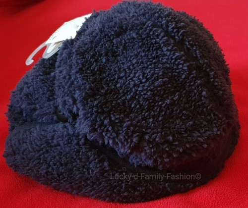 NEW M&Co baby boy navy fleece trapper style hat Age 0-6 Months cosy winter warm - Picture 4 of 7