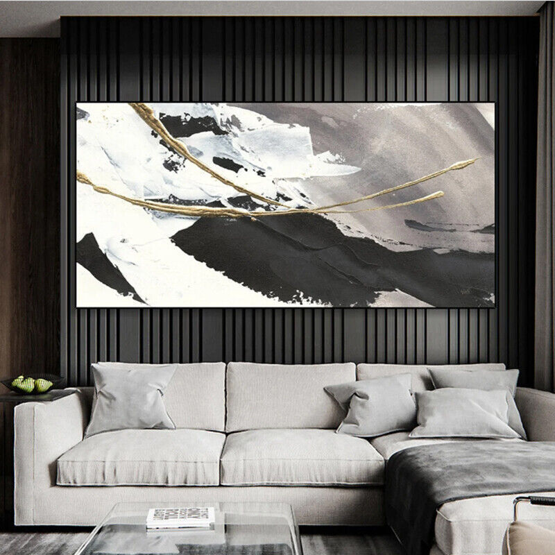 Large Abstract Oil Painting on Canvas Original Textured Boho Wall Art ...