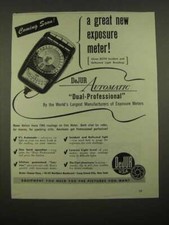 1947 DeJur Automatic Dual-Professional Exposure Meter Ad