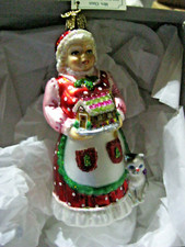 Old World Christmas Mrs. Claus Glass Blown Ornaments for Christmas Tree