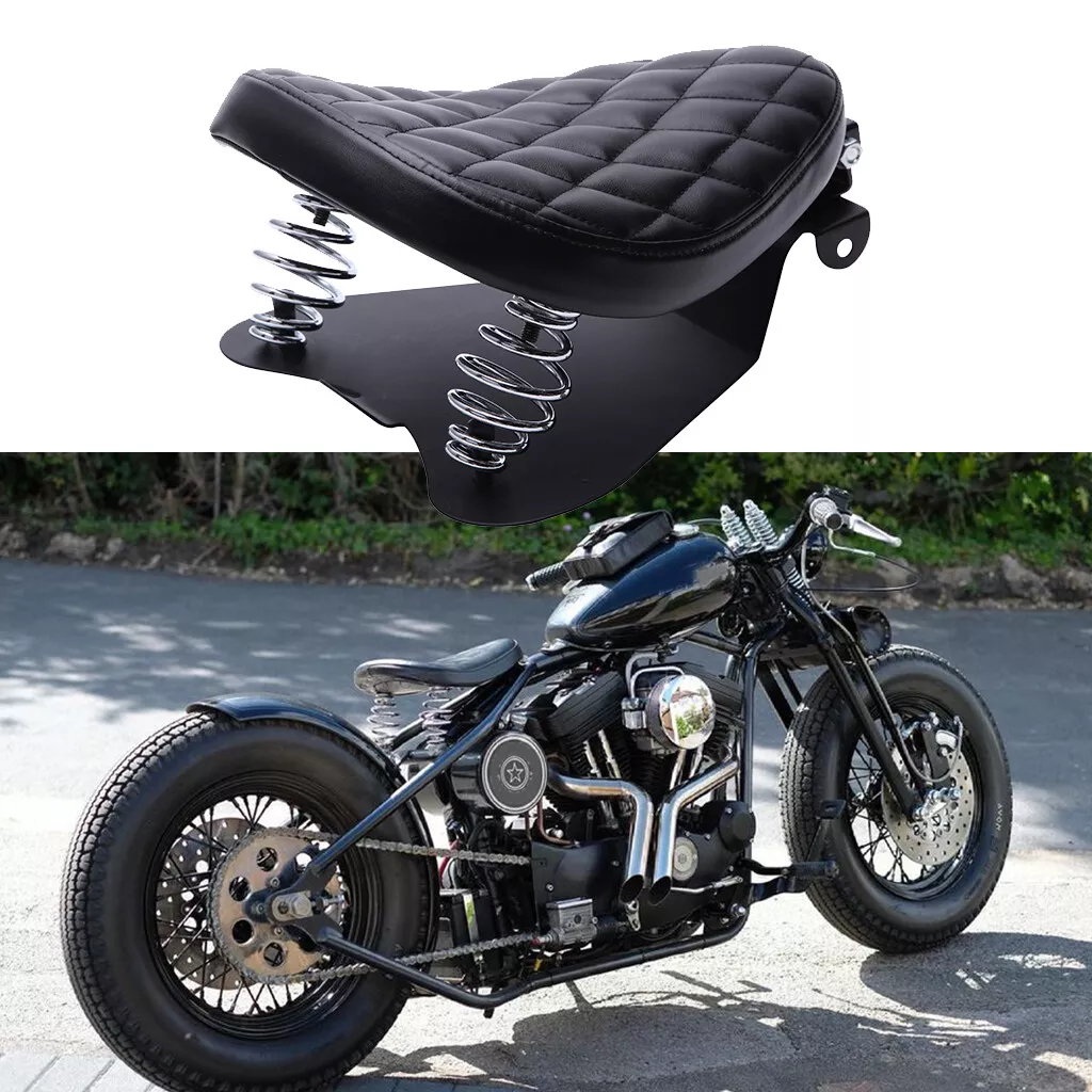 Motorcycle Bobber Chopper Spring Solo Seat For Harley Sportster 1200 Iron  883 48