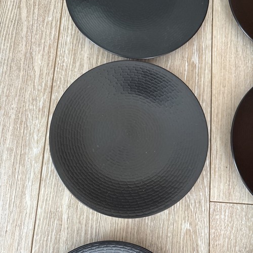 Lenox DKNY Urban Impressions Onyx Black Salad Plates 8” Set of 6 - Picture 4 of 10