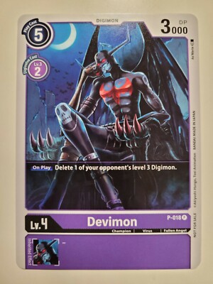 Digimon Card Game - DEVIMON - P-018 ENG NM