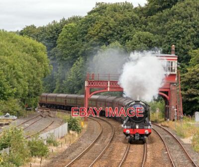 FOTO LNER 60103 FLIEGENDER SCHOTTE VERDUNKELT FAST HEXHAMS EINZIGARTIGES STELLWERK ALS