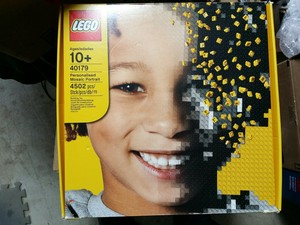 lego personalised mosaic portrait