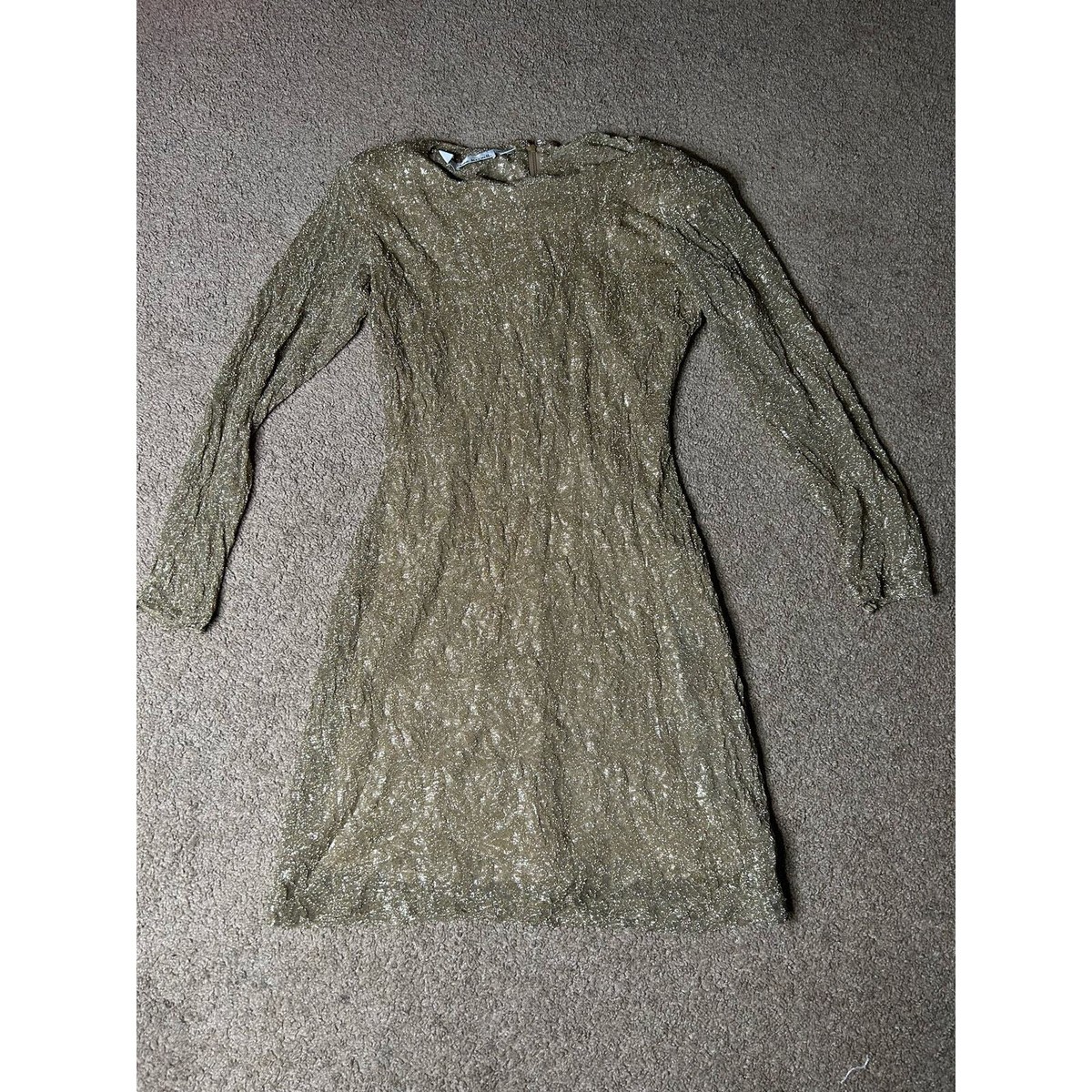 rose gold sequin bridesmaid dress PS24003 Light Pink main image 1