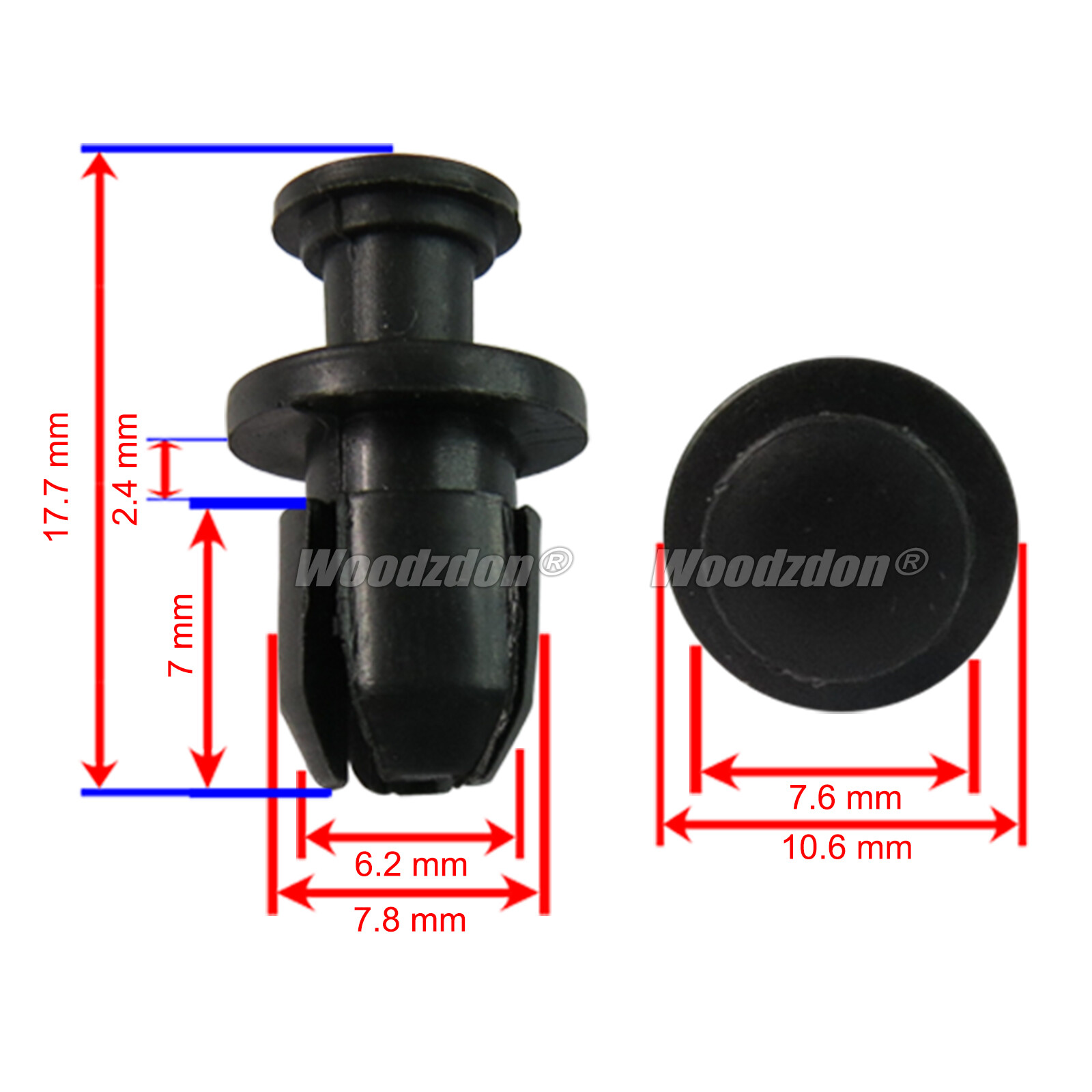 20 Splash Shield Retainer Nylon Clip For Honda Accord CRV Odyssey