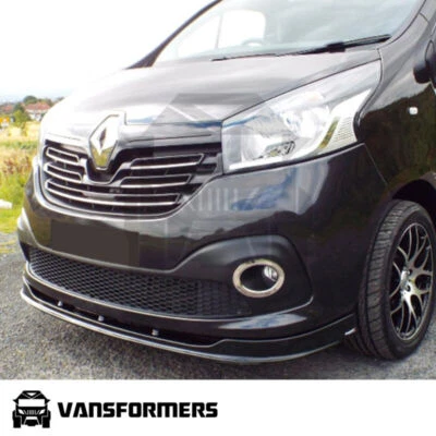 Vauxhall Vivaro X82 2014-2018 Lower Bumper Lip ABS (Black) Splitter