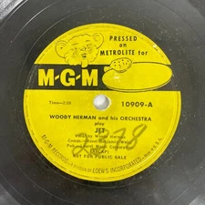 Woody Herman And His Orchestra – Jet 10", 78 RPM 1951 MGM Records – 10909 Promo