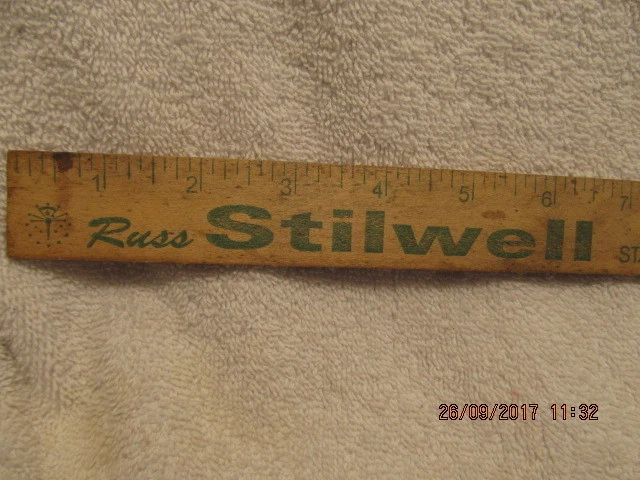 Vtg. Ruler Russ Stilwell for Indiana State Representative Oakland City Boonville - Photo 1/1