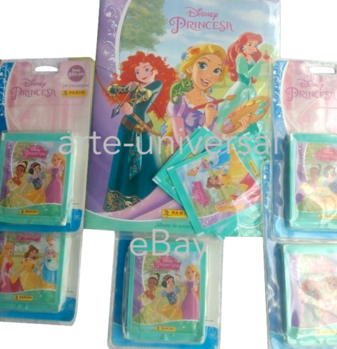 50 packs + ALBUM PRINCESS Panini Disney Fairytale Fabulous Talents 250 Stickers - Afbeelding 1 van 1