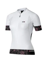 NEW Louis Garneau Women's Mondo Jersey White Purple XL - SIZES VERY SMALL, SNUG