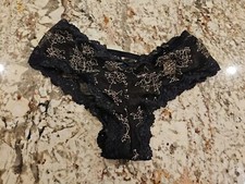 True Vintage Victoria's Secret Mesh Lace Cheeky Panty Size Medium