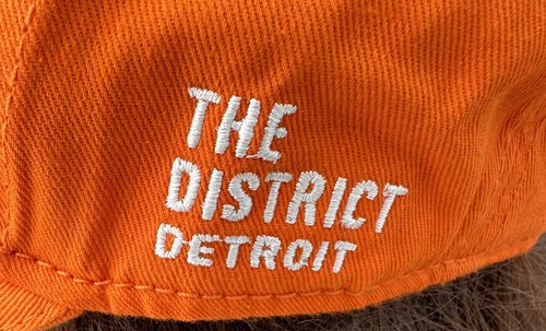 Detroit Tigers Hat Men’s Orange BDA Adjustable Baseball Cap The District Detroit - Picture 4 of 9